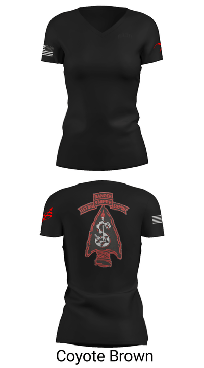 HHC snipers 6053450 Women's Short Sleeve V-neck Shirt - 19