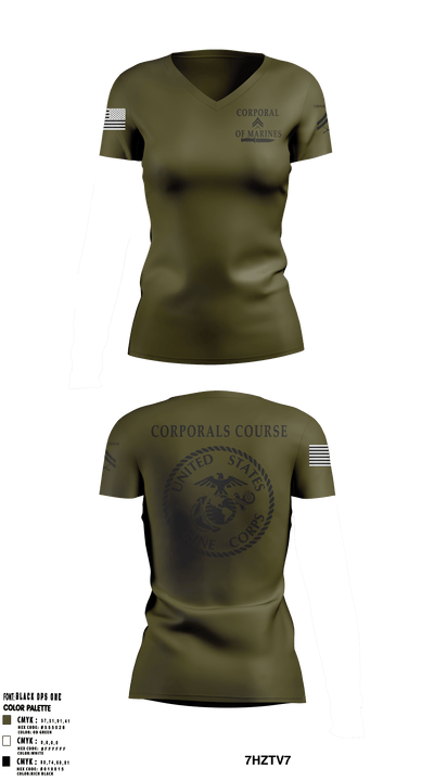 TBS 82030649 Women's Short Sleeve V-neck Shirt - 1