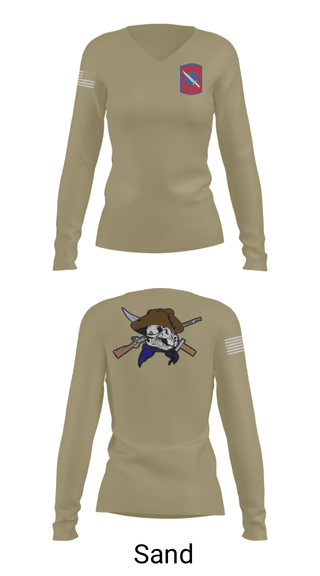 Women's Long Sleeve Vneck Shirt, , Army, Teamtime, Team time, sublimation, custom sports apparel, team uniforms, spirit wear, spiritwear, sports uniforms, custom shirts, team store, custom team store, fundraiser sports, apparel fundraiser