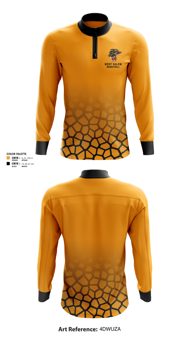 Quarter Zip Jacket, West Salem High School Basketball, Men's Basketball, Teamtime, Team time, sublimation, custom sports apparel, team uniforms, spirit wear, spiritwear, sports uniforms, custom shirts, team store, custom team store, fundraiser sports, apparel fundraiser