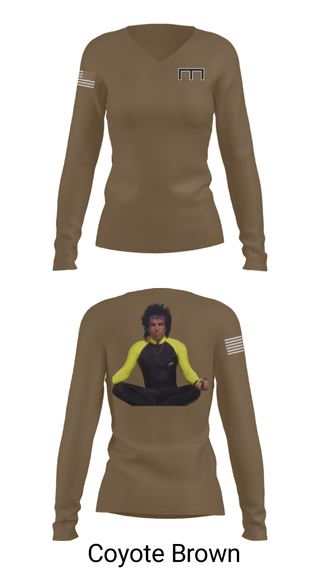 Women's Long Sleeve Vneck Shirt, , Army, Teamtime, Team time, sublimation, custom sports apparel, team uniforms, spirit wear, spiritwear, sports uniforms, custom shirts, team store, custom team store, fundraiser sports, apparel fundraiser