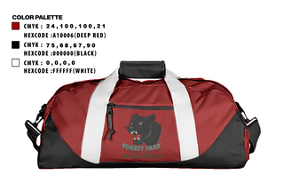 Duffle Bag, Forest Park Middle School, Spirit Store, Teamtime, Team time, sublimation, custom sports apparel, team uniforms, spirit wear, spiritwear, sports uniforms, custom shirts, team store, custom team store, fundraiser sports, apparel fundraiser