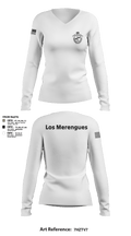 Los Merengues 67424391 Women's Long Sleeve V-neck Shirt - 2
