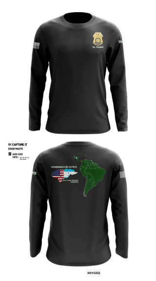Long Sleeve Performance Shirt, Honduras CID Office, Army, Teamtime, Team time, sublimation, custom sports apparel, team uniforms, spirit wear, spiritwear, sports uniforms, custom shirts, team store, custom team store, fundraiser sports, apparel fundraiser
