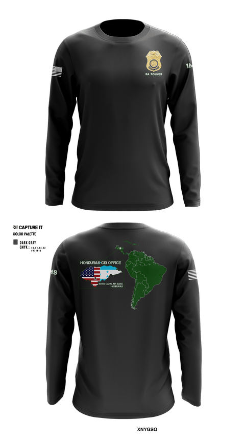 Long Sleeve Performance Shirt, Honduras CID Office, Army, Teamtime, Team time, sublimation, custom sports apparel, team uniforms, spirit wear, spiritwear, sports uniforms, custom shirts, team store, custom team store, fundraiser sports, apparel fundraiser