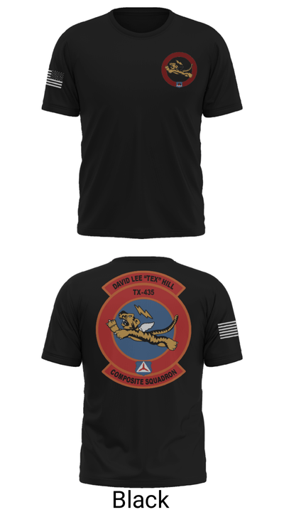David Lee “Tex” Hill Composite Squadron 94056654 Short Sleeve Performance Shirt - 32
