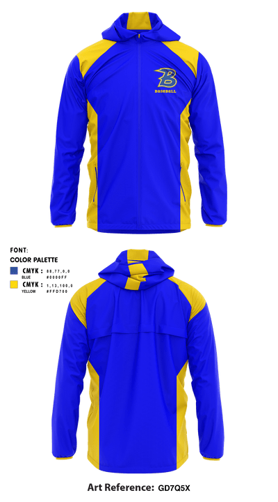 Bonduel Youth Softball League 22083727 Windbreaker - 3