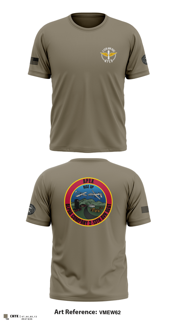 Short Sleeve Performance Shirt, A Co, 2-13th AVN REGT, , Teamtime, Team time, sublimation, custom sports apparel, team uniforms, spirit wear, spiritwear, sports uniforms, custom shirts, team store, custom team store, fundraiser sports, apparel fundraiser