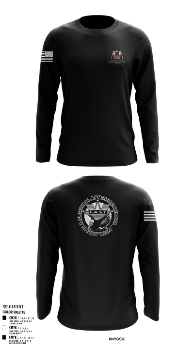 Fugitive Apprehension Street Team 95341885 Long Sleeve Performance Shirt - 3
