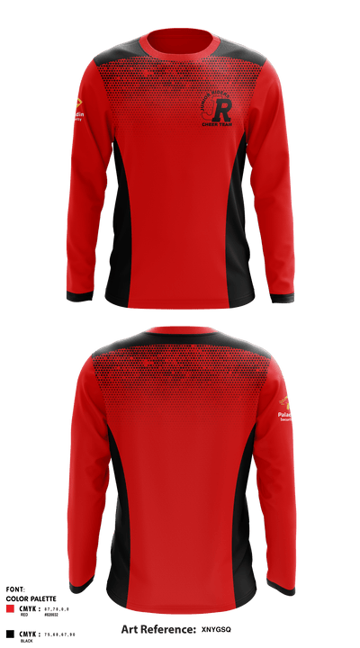 Ottawa JR Riders 89495421 Long Sleeve Performance Shirt - 3