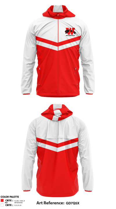 Weathersfield Middle School Cheer 54500777 Windbreaker - 1