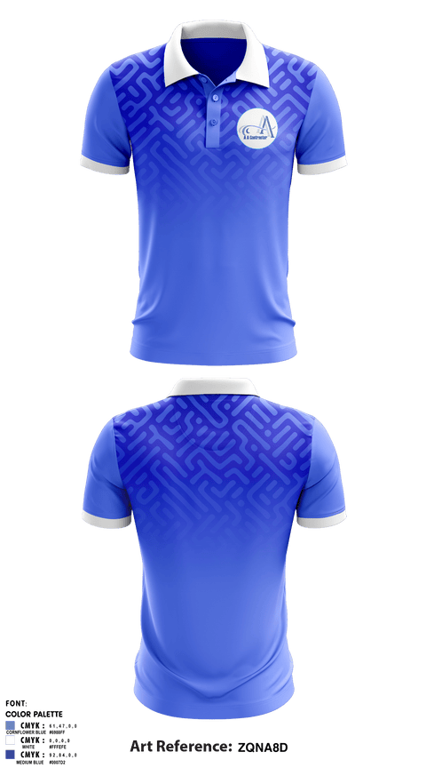 Short Sleeve Performance Polo, AA Contractor LLCAA Contractor LLC, , Teamtime, Team time, sublimation, custom sports apparel, team uniforms, spirit wear, spiritwear, sports uniforms, custom shirts, team store, custom team store, fundraiser sports, apparel fundraiser