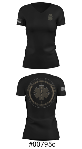 Women's Short Sleeve Vneck Shirt, , Police, Teamtime, Team time, sublimation, custom sports apparel, team uniforms, spirit wear, spiritwear, sports uniforms, custom shirts, team store, custom team store, fundraiser sports, apparel fundraiser