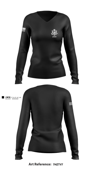 Women's Long Sleeve Vneck Shirt, , Army, Teamtime, Team time, sublimation, custom sports apparel, team uniforms, spirit wear, spiritwear, sports uniforms, custom shirts, team store, custom team store, fundraiser sports, apparel fundraiser