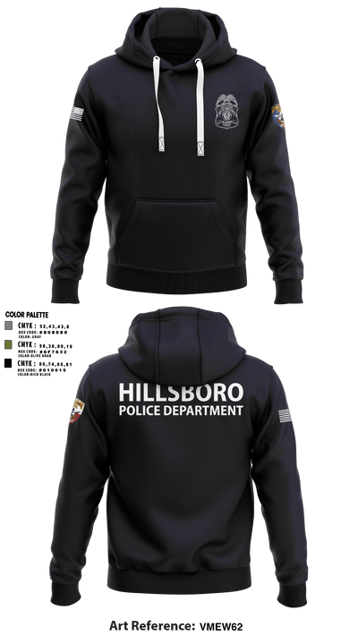 Hillsboro Police Department 31441057 Hoodie - 8