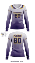 San Antonio Predators Basketball 29054857 Women's Long Sleeve V-neck Shirt - 1