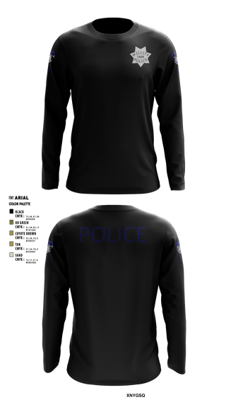 Long Sleeve Performance Shirt, Willits Little Lake JRTF, Police, Teamtime, Team time, sublimation, custom sports apparel, team uniforms, spirit wear, spiritwear, sports uniforms, custom shirts, team store, custom team store, fundraiser sports, apparel fundraiser