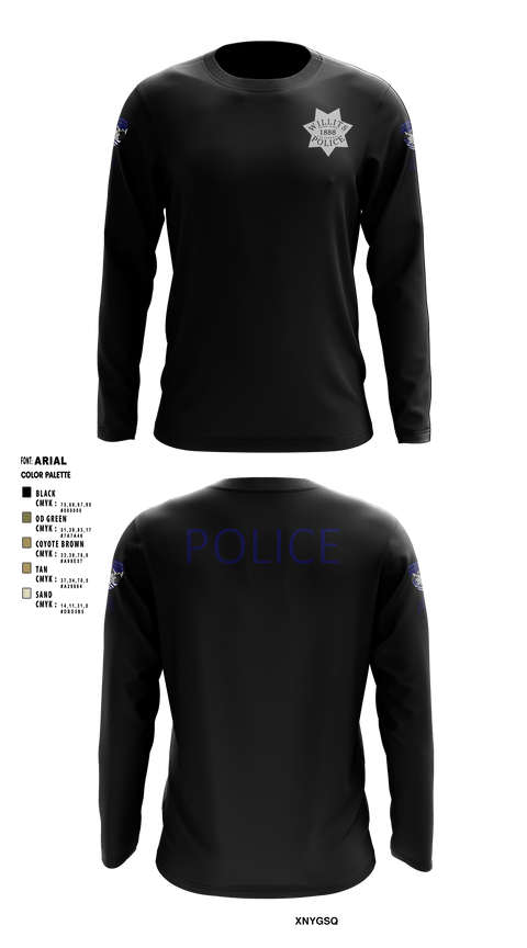Long Sleeve Performance Shirt, Willits Little Lake JRTF, Police, Teamtime, Team time, sublimation, custom sports apparel, team uniforms, spirit wear, spiritwear, sports uniforms, custom shirts, team store, custom team store, fundraiser sports, apparel fundraiser