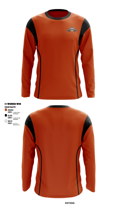 Pine River Backus Tigers 49624803 Long Sleeve Performance Shirt - 1