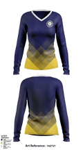 Awaken Christian Academy 31075920 Women's Long Sleeve V-neck Shirt - 1