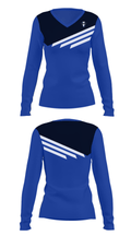 Midway High School Golf 30505610 Women's Long Sleeve V-neck Shirt - 8