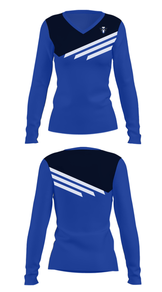 Women's Long Sleeve Vneck Shirt, Midway High School Golf, Golf, Teamtime, Team time, sublimation, custom sports apparel, team uniforms, spirit wear, spiritwear, sports uniforms, custom shirts, team store, custom team store, fundraiser sports, apparel fundraiser