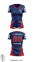USA Softball of NH 95235930 Women's Short Sleeve V-neck Shirt - 1