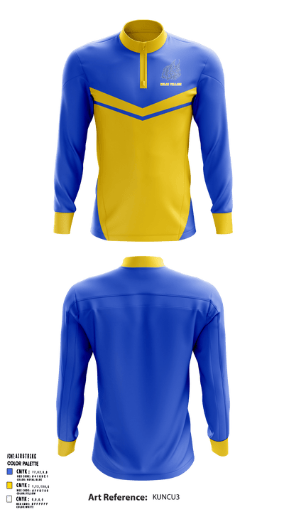 Milan Village Elementary School 96015628 Quarter Zip Jacket - 1