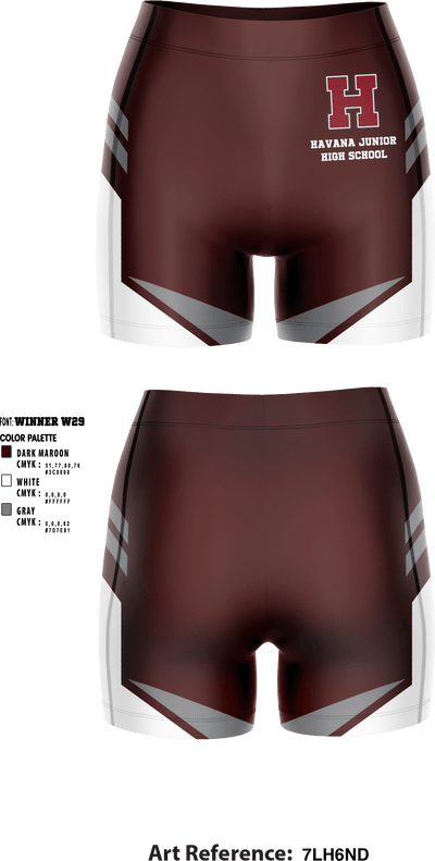 Havana Junior High School 76387638 Women's Compression Shorts - 1