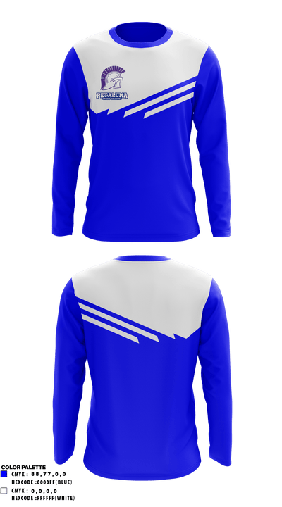 Petaluma High School Cross Country 46504887 Long Sleeve Performance Shirt - 1