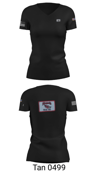 Echo pol 1/126 avn 6177830 Women's Short Sleeve V-neck Shirt - 23