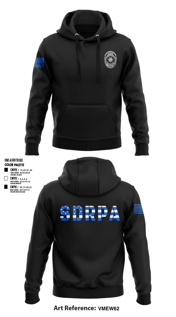 Hoodie, SDRPA, Police, Teamtime, Team time, sublimation, custom sports apparel, team uniforms, spirit wear, spiritwear, sports uniforms, custom shirts, team store, custom team store, fundraiser sports, apparel fundraiser