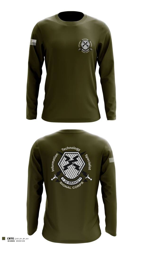 Long Sleeve Performance Shirt, 25 Bravo, Army, Teamtime, Team time, sublimation, custom sports apparel, team uniforms, spirit wear, spiritwear, sports uniforms, custom shirts, team store, custom team store, fundraiser sports, apparel fundraiser
