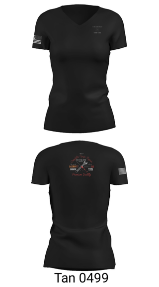 Women's Short Sleeve Vneck Shirt, , Army, Teamtime, Team time, sublimation, custom sports apparel, team uniforms, spirit wear, spiritwear, sports uniforms, custom shirts, team store, custom team store, fundraiser sports, apparel fundraiser