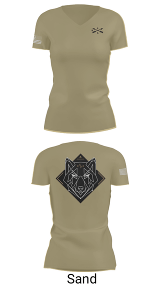 Women's Short Sleeve Vneck Shirt, , Army, Teamtime, Team time, sublimation, custom sports apparel, team uniforms, spirit wear, spiritwear, sports uniforms, custom shirts, team store, custom team store, fundraiser sports, apparel fundraiser