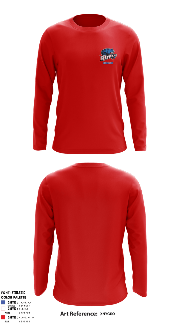Long Sleeve Performance Shirt, John Marshall Soccer, Men's Soccer, Teamtime, Team time, sublimation, custom sports apparel, team uniforms, spirit wear, spiritwear, sports uniforms, custom shirts, team store, custom team store, fundraiser sports, apparel fundraiser