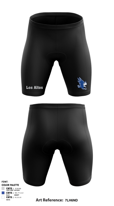 Los Altos High School Wrestling 82261589 Men's Compression Shorts - 2