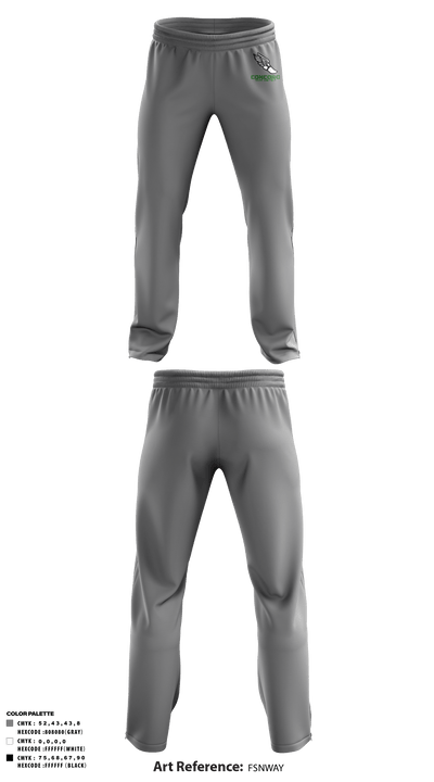 Concord High School Track 53059740 Sweatpants - 7