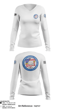 UGSOA 71557714 Women's Long Sleeve V-neck Shirt - 2