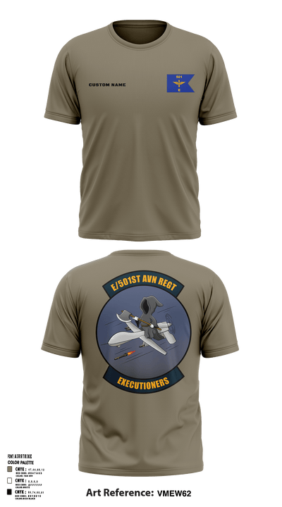 E 501st 1 AD, CAB AVMX 41273123 Short Sleeve Performance Shirt - 2