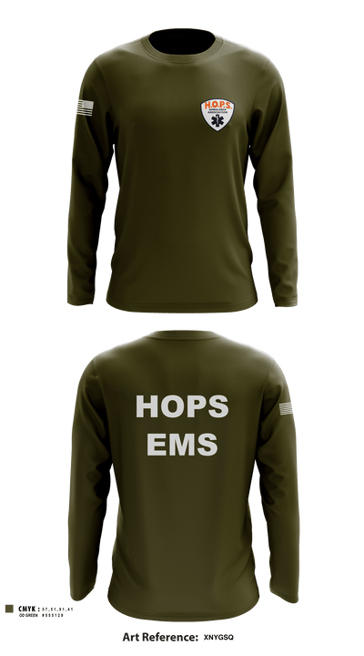 HOPS EMS 88989109 Long Sleeve Performance Shirt - 2