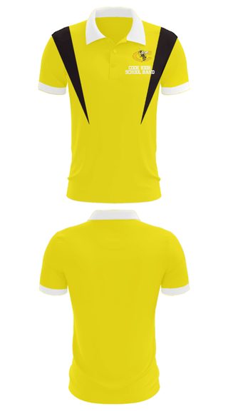 Short Sleeve Performance Polo, Cook High School Band, Spirit Store, Teamtime, Team time, sublimation, custom sports apparel, team uniforms, spirit wear, spiritwear, sports uniforms, custom shirts, team store, custom team store, fundraiser sports, apparel fundraiser