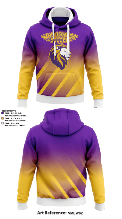 Woodcrest Christian School  Soccer 17464867 Hoodie - 1
