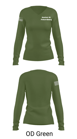 Women's Long Sleeve Vneck Shirt, , Coast Guard, Teamtime, Team time, sublimation, custom sports apparel, team uniforms, spirit wear, spiritwear, sports uniforms, custom shirts, team store, custom team store, fundraiser sports, apparel fundraiser