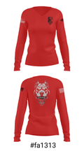 Oscar Golf Charlie Tango 24434143 Women's Long Sleeve V-neck Shirt - 37