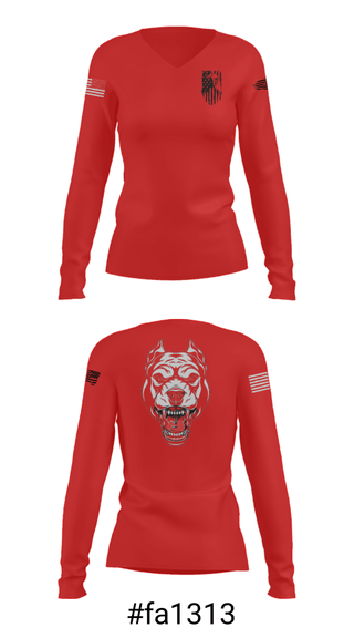Women's Long Sleeve Vneck Shirt, , Army, Teamtime, Team time, sublimation, custom sports apparel, team uniforms, spirit wear, spiritwear, sports uniforms, custom shirts, team store, custom team store, fundraiser sports, apparel fundraiser