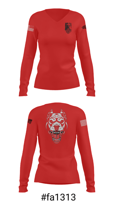 Oscar Golf Charlie Tango 24434143 Women's Long Sleeve V-neck Shirt - 37