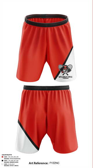 Athletic Shorts With Pockets, Wellesley High School Girls Tennis, Tennis, Teamtime, Team time, sublimation, custom sports apparel, team uniforms, spirit wear, spiritwear, sports uniforms, custom shirts, team store, custom team store, fundraiser sports, apparel fundraiser