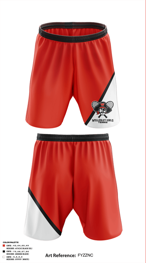 Athletic Shorts With Pockets, Wellesley High School Girls Tennis, Tennis, Teamtime, Team time, sublimation, custom sports apparel, team uniforms, spirit wear, spiritwear, sports uniforms, custom shirts, team store, custom team store, fundraiser sports, apparel fundraiser