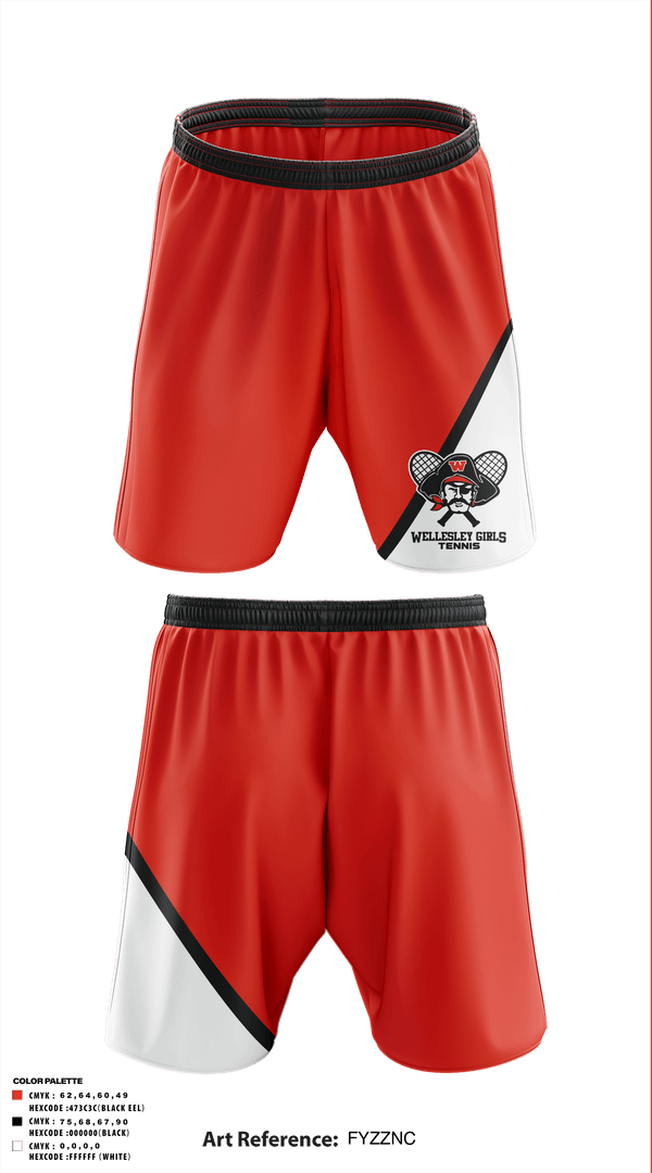 Athletic Shorts With Pockets, Wellesley High School Girls Tennis, Tennis, Teamtime, Team time, sublimation, custom sports apparel, team uniforms, spirit wear, spiritwear, sports uniforms, custom shirts, team store, custom team store, fundraiser sports, apparel fundraiser